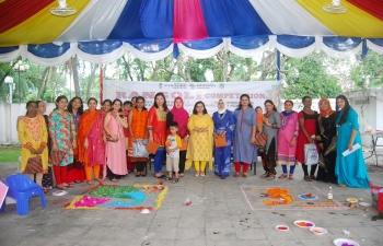 Rangoli Competition for ladies as the part of India Culture Week held at Consulate Area on 3rd November 2018.