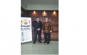 Consul General Raghu Gururaj discussed business potential and opportunities with Chairman, Chamber of Commerce, North Sumatra Region on 10 July.