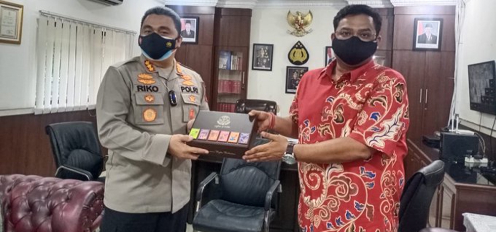Meeting with the Chief of Medan City Police, Mr. Kombes Riko Sunarko on 11 November 2021. 