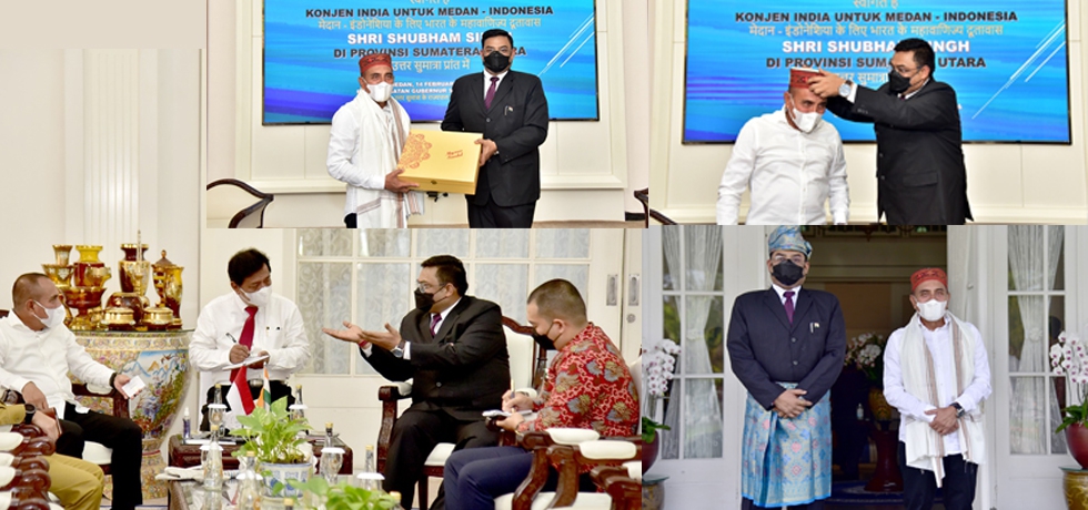 Meeting with the Governor of North Sumatra, H.E. Mr. Edy Rahmayadi on 14 February, 2022
