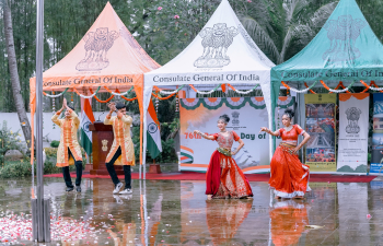 Flag unfurling ceremony on 76th Republic Day 